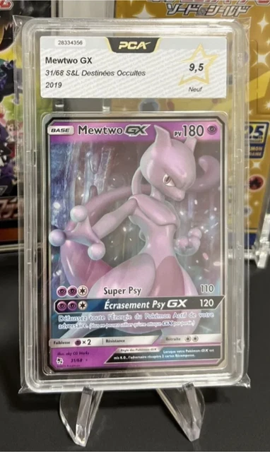 Mewtwo GX FA 31/68 Destinées Occultes Neuf PCA PSA Carte Pokémon