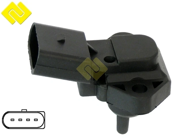 Capteur De Pression D'admission Maxgear - Compatible VW 038906051 C Pour Audi A4, A3, A5