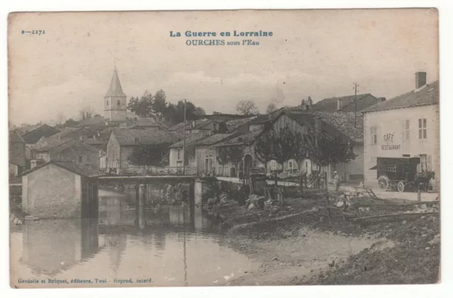CPA 55 - OURCHES sous l'EAU (MEUSE) ÉCRITE le 15-09-1915