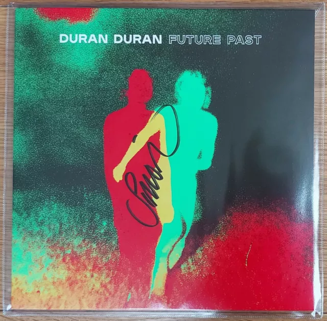 Duran Duran Future Past Green Vinyl LP Signed By Simon Le Bon New