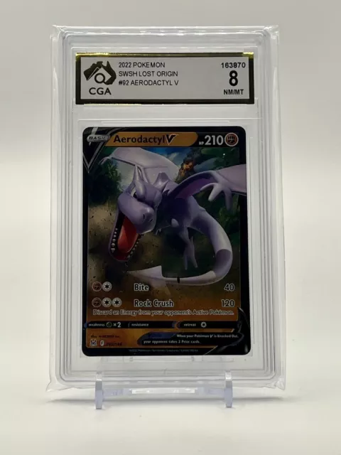 Pokemon Aerodactyl V 092/196 - Lost Origin - Ultra Rare - NM - Free Holo  Card