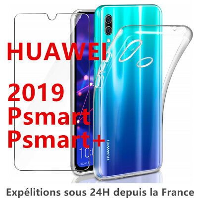 Huawei P Smart Plus 2019 P Smart Z Coque + Film Vitre Verre Trempe Etui Housse