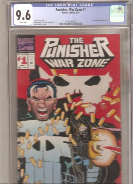 Punisher: War Zone #1 Cgc 9.6 Scarce Newsstand Version