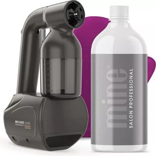 Minetan Bronzo Babe Kit spray professionale palmare marrone chiaro
