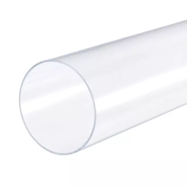 Acrylic Pipe Rigid Round Tube Clear 86mm ID 90mm OD 500mm