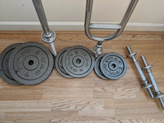 GOLDS GYM  Cast Iron Weights Set