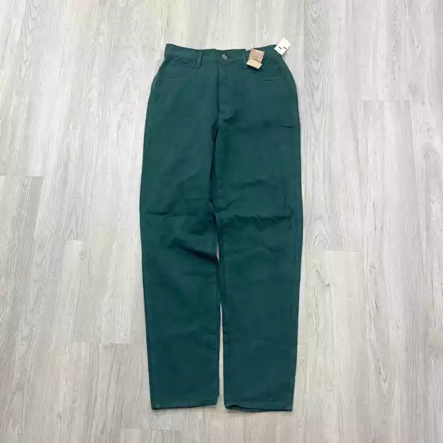 VINTAGE 1990s Bergamo Green Denim Jeans Women's Size 11 90s NEW NWT