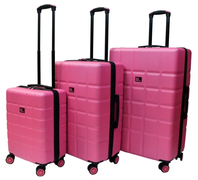 Lightweight Hard Shell ABS Suitcase, 360 degree Easy Spin Wheels Durable Luggage
