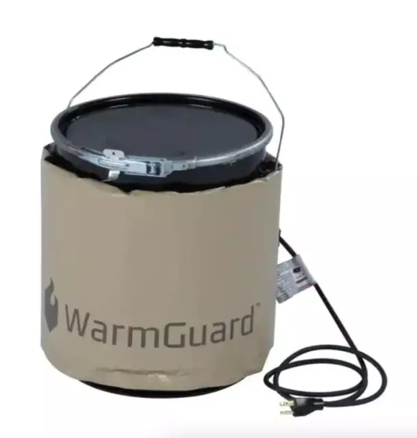 WarmGuard WG05 Insulated Pail Band Heater - Bucket Heater, Fixed Internal Thermo