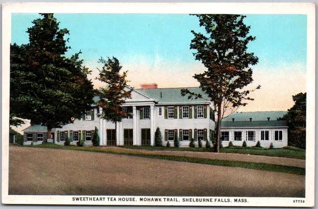 Shelburne Falls Massachusetts MA Sweetheart Tea House Mohawk Trail VTG WB PC