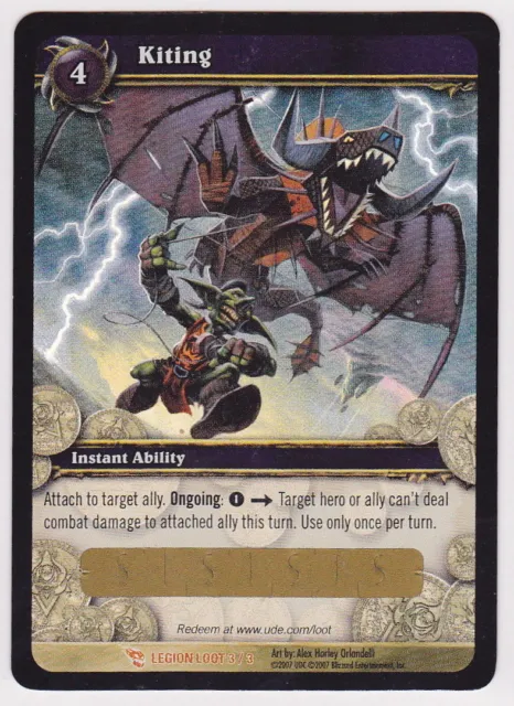WOW World of Warcraft TCG Unscratched Loot Card Kiting - Dragon Kite WOW Pet