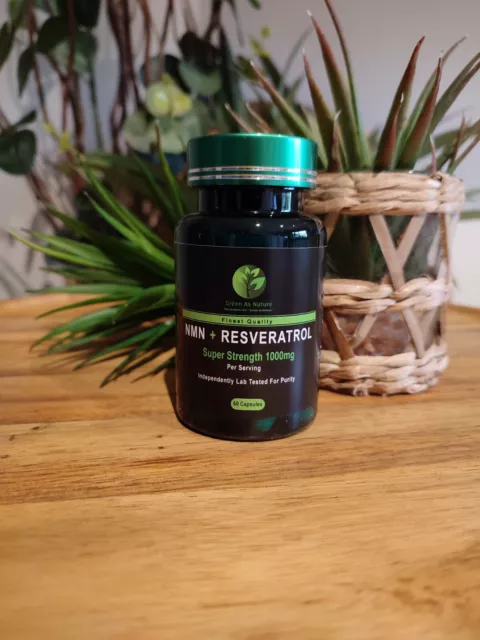 Nmn 99.9% + Resveratrol 1000Mg - Double Dose - Lab Certified For Authenticity