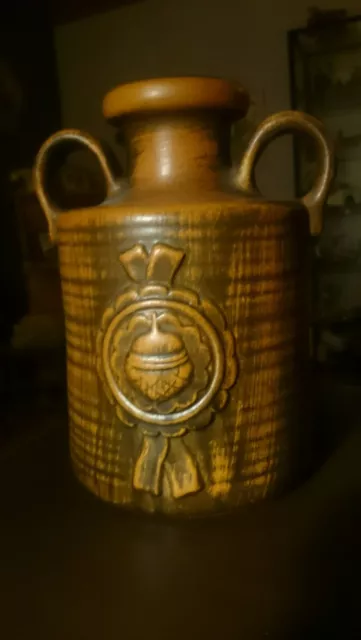 Alte Vase,Dachbodenfund,Blumenvase,ca.26 hoch,braun,s.g.erhalten