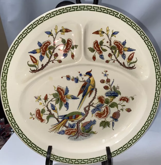 Vintage VILLEROY & BOCH METTLACH "Rouen" Grill Plate.  RARE! 1920-35. EUC