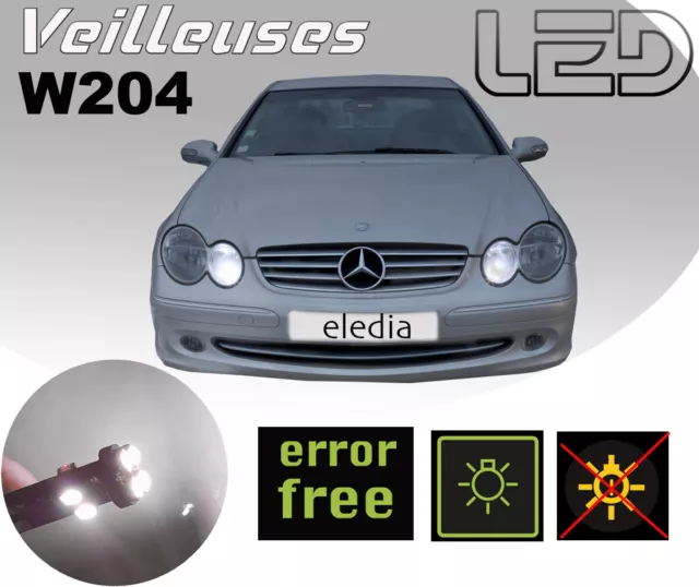 Pour MERCEDES CLK w209  2 Ampoules LED Blanc éclairage Veilleuses Feux position