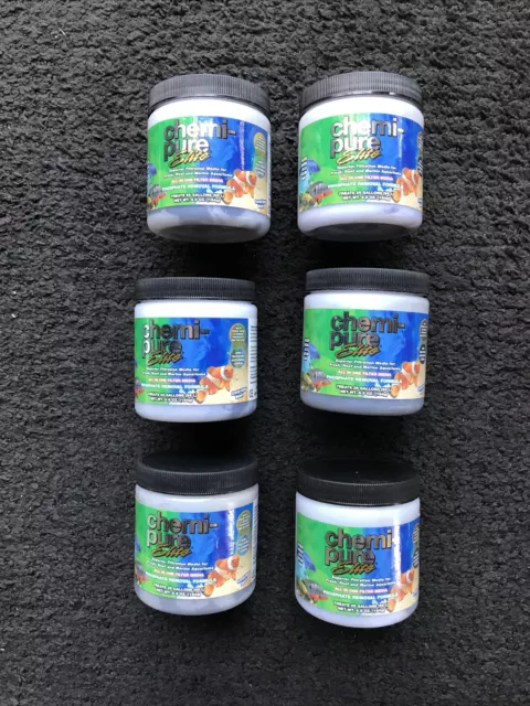 6 Pack Chemi Pure Elite Boyd Enterprises 6.5 oz in Bag All In One Filter Media