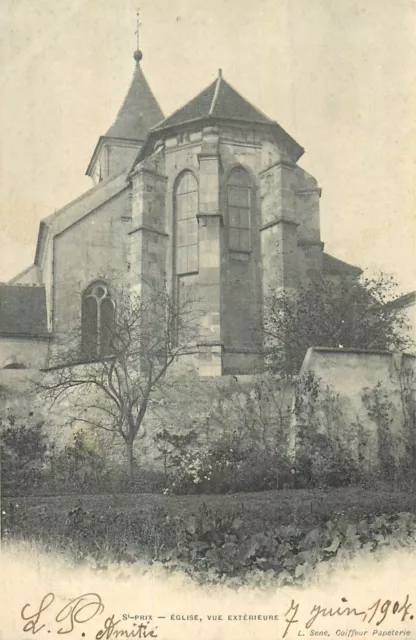 CPA - 95 - Saint Prix - Eglise Vue extérieure - 77343