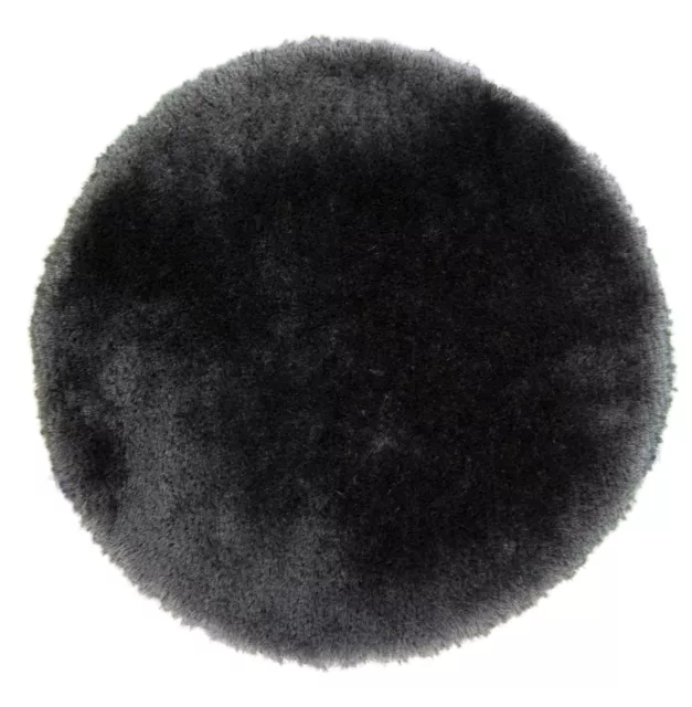 Small - Large Soft Chunky Thick  Long Shaggy Pile Pearl Dark Grey Charcoal Rug 2