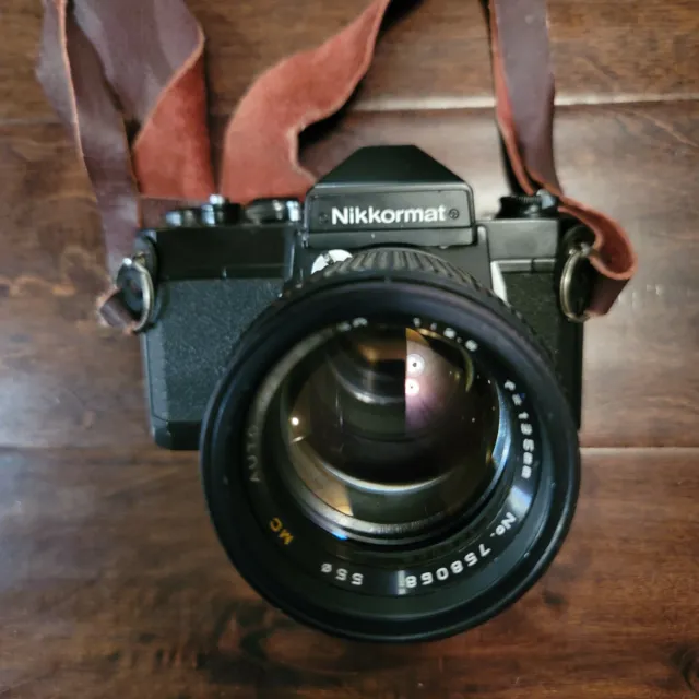 Nikon Nikkormat FT-2 35mm SLR Camera with 135mm f2.8 Pro Master Lens