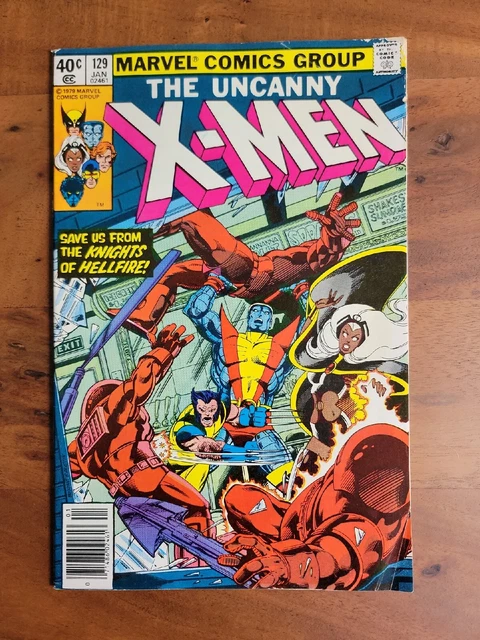 Uncanny X-Men #129 (Marvel 1979) Newsstand : 1st Kitty Pride, White Queen FN-