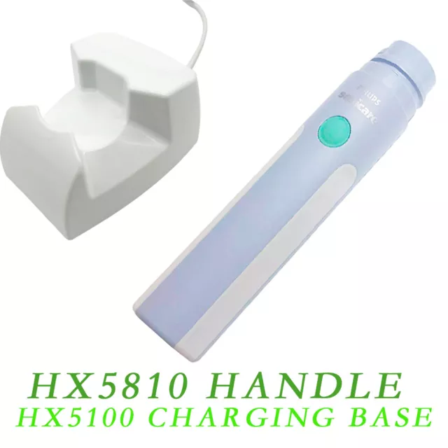 Manija de cepillo de dientes eléctrico para mango Philips Sonicare HX5810 + cargador HX5100