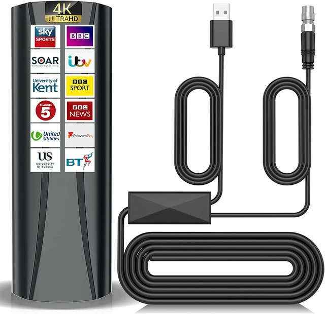 TV AERIAL INDOOR, 2023 Latest Indoor Digital Freeview TV Aerial with