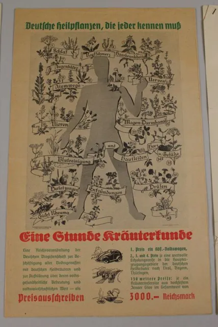 Daniel Groz , Drogen + Vegetabilien Grossh. - 5 Bl. Reklame Schriftv. 1939 /254 4