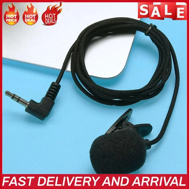 Mini Wired Lavalier Microphone Single Direction for Audio Video Recording