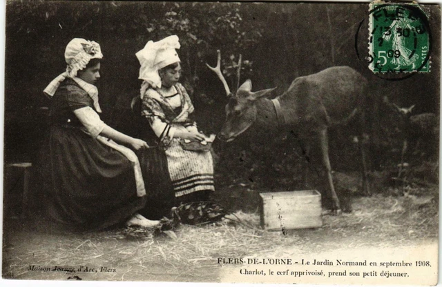 CPA Flers-de-l'Orne - Le Jardin Normand in September 1908 (800392)