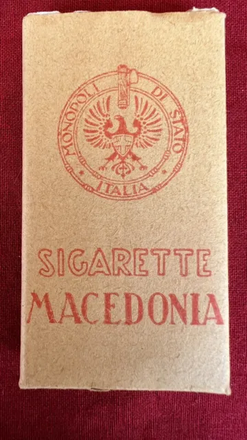 Pacco Nuovo Di Sigarette Macedonia Anni 30