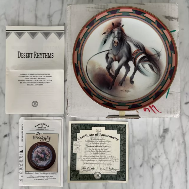 Partner with the Breeze Plate w/ Box & COA - Melinda Cowdery - Bradford Exchange