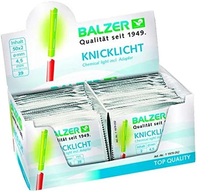 Lot De 100 Bâtons Lumineux À Craquer Pour Pêche Dans La Boîte