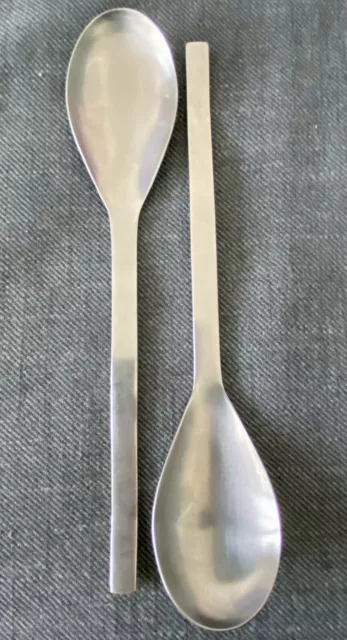 2X Serving Spoons 22cm - 1960s Arthur Price "Midwinter" Cutlery Stainless Steel