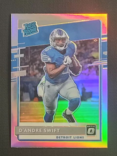2020 Panini Optic Football D'ANDRE SWIFT Rated Rookie Silver Prizm #159