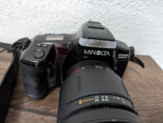 MINOLTA DYNAX 5000i Analogkamera + Tamron 28-200 mm LD Objektiv  - LESEN !!! 3