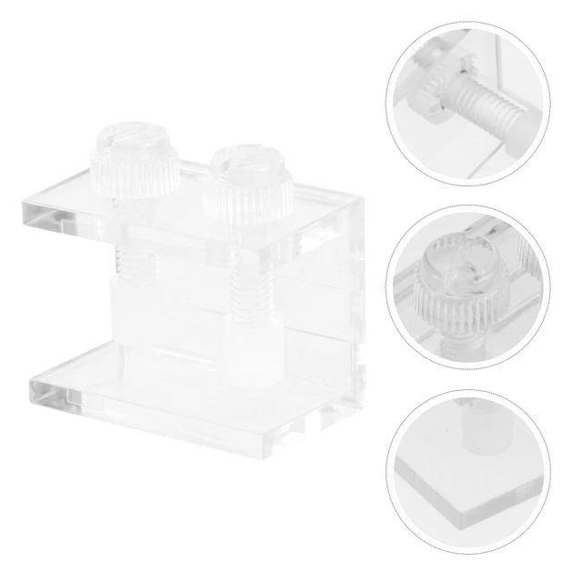 2 Pcs Fish Tank Background Clip Backdrop Clamps Clips Divider Acrylic Aquarium
