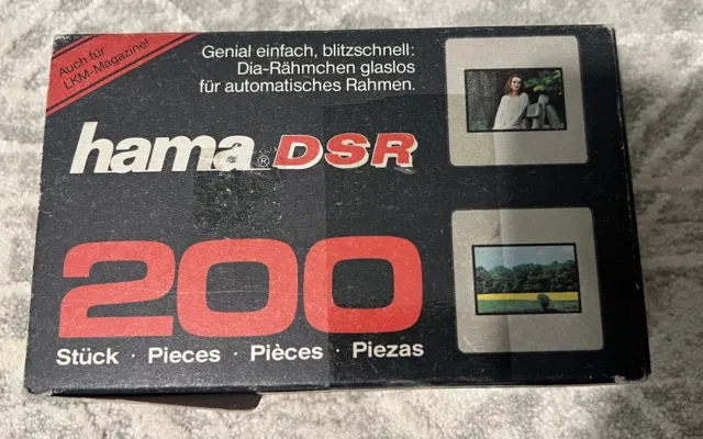 Marcos deslizantes de plástico Hama DSR 200 quilates 2 x 2" hechos en Alemania