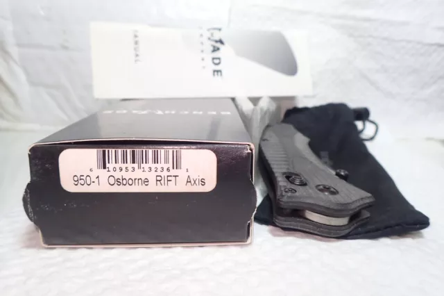 Benchmade 950-1 RIFT Osborne Design   Axis Lock Folding Knife Genuine