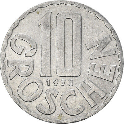 [#958381] Coin, Austria, 10 Groschen, 1973, Vienna, AU, Aluminum, KM:2878 2