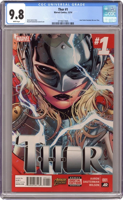 Thor 1A Dauterman CGC 9.8 2014 3719317005 Jane Foster as Thor
