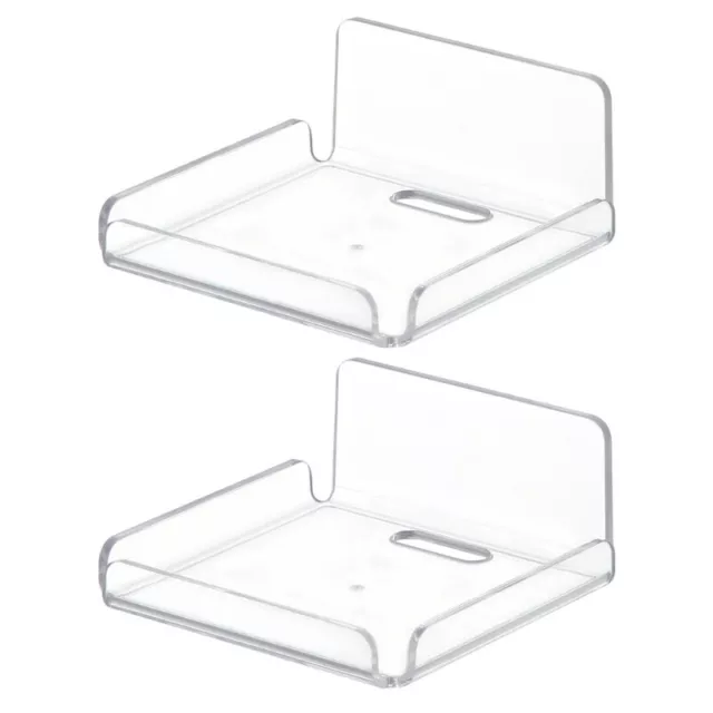 Multifunctional Wall-Mounted Soap Stand Acrylic Camera Support Routers Shelf