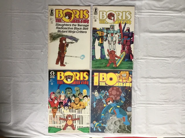 Boris the Bear 1986 Dark Horse Comics #1, #2, #3, & #24 (Parodies/Copper Age)