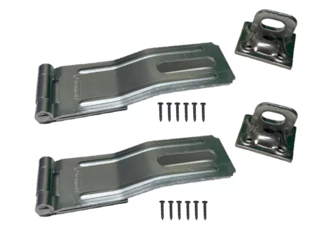 SAFETY HASP 4-1/2" (2 PACK) Brainerd  Swivel Staple Safety Hasp B5150