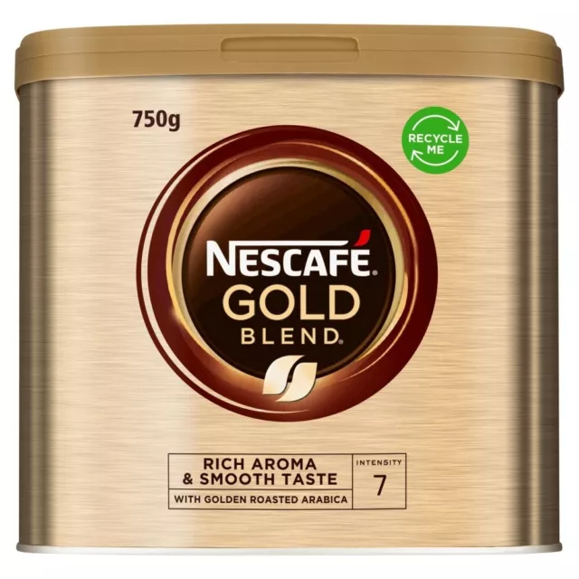 4 x NESCAFE Gold Blend Instant Coffee Case 750g Tins NEW