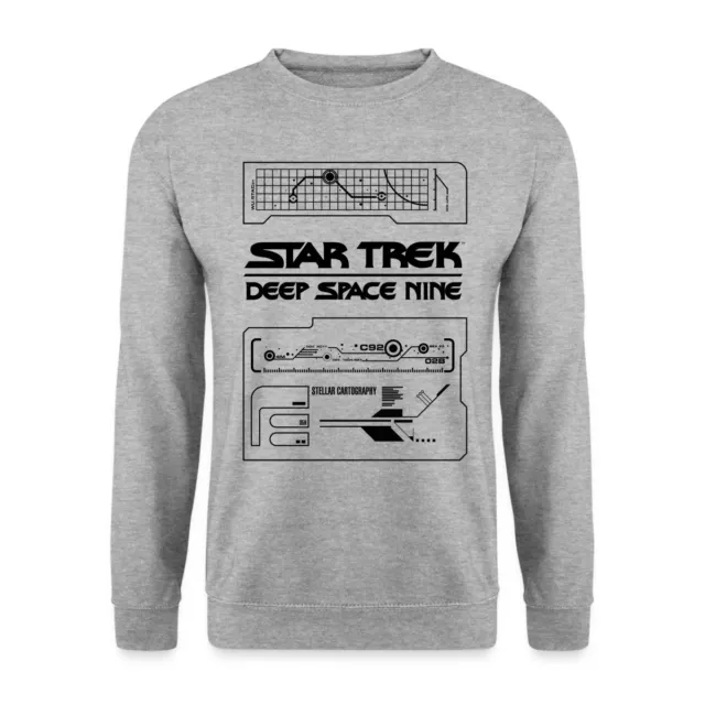 Star Trek Deep Space Nine Stellarkartographie Weiß Unisex Pullover