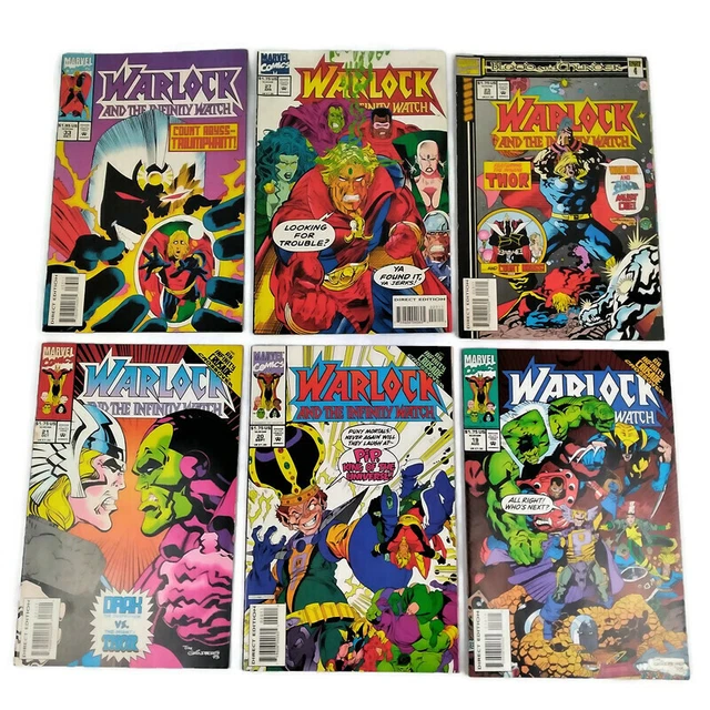 Warlock and Infinity Watch Series Lot of 6 Marvel Comic Books 19 20 21 23 27 33
