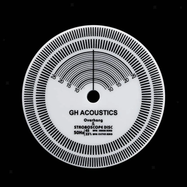 Tachometer Disk VINYL RECORD TACHOMETER Phonograph Test Disc Calibration for Adjust ...