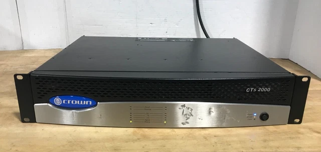 Audio Rack Crown CROWN AUDIO CTS-2000 Two-Channel Rack Mountable Power Amplifier-Dented ...