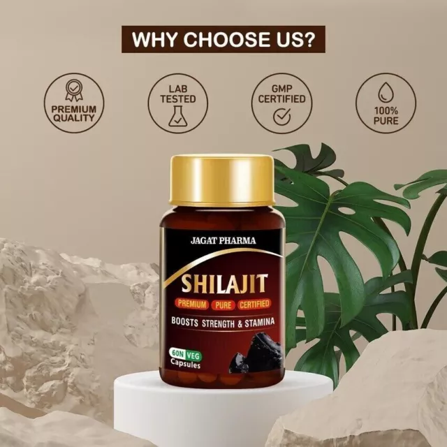 Himalayan Premium Pure Shilajit-zertifizierte Kappe (60 Kapseln) VERBESSERT...