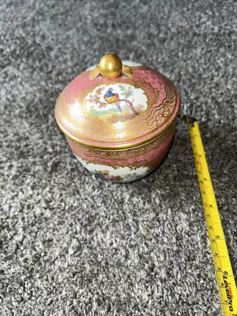 Vintage Chinese Jar & Lid With Makers Marks On